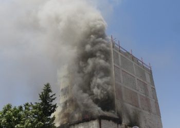 Abiye işletmesinde korkutan yangın