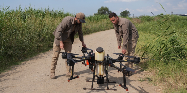 Bursa’da drone ile sinek avı
