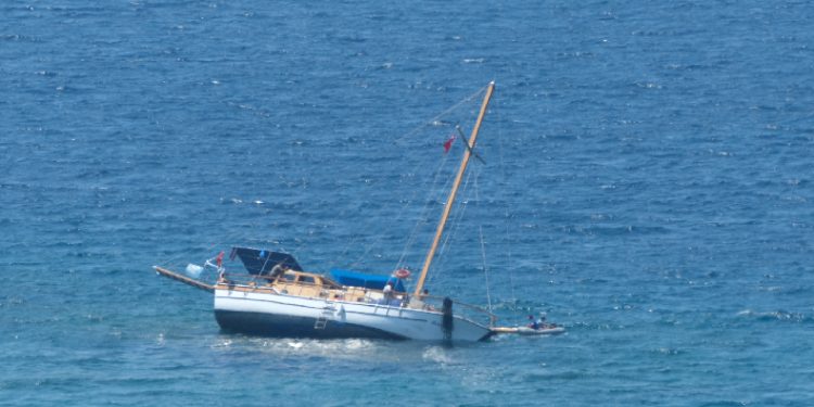 Kurtarma çalışması sırasında battı