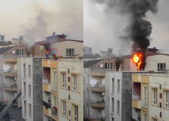 Madde bağımlısı, evi yaktı