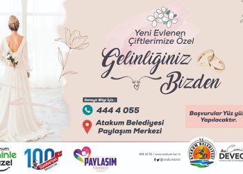 Atakum’dan ücretsiz gelinlik desteği