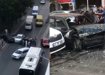 4 araç zincirlemeye kazaya karıştı