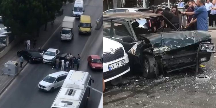 4 araç zincirlemeye kazaya karıştı