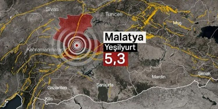 Malatya’da 5,3 büyüklüğünde deprem, 23 yaralı