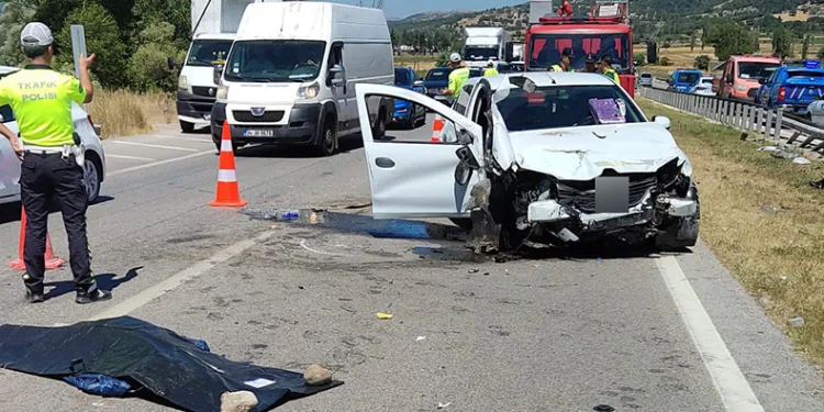 Amasya’da feci kaza