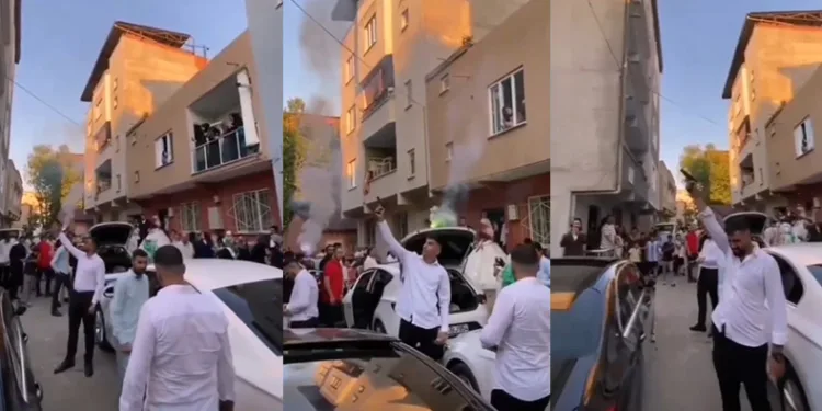 Bursa’da tehlikeli görüntüler, arka arkaya ateş açtılar