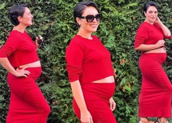 Ezgi Mola’dan karnı burnunda pozlar