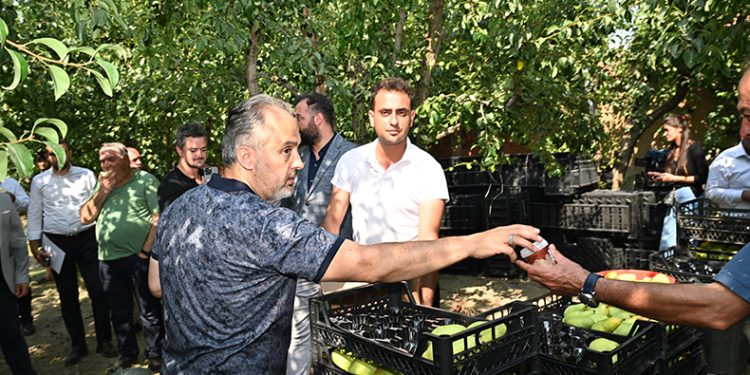 Aktaş, sıcaktan bunalan çiftçilere dondurma ikram etti