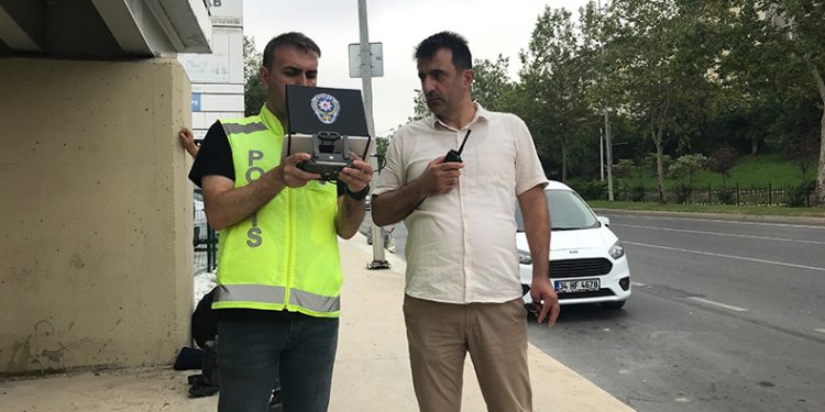 Şişli’de dron destekli denetim