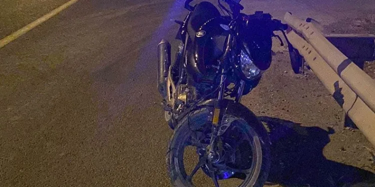Bursa’da motosiklet devrildi