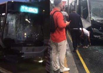 İstanbul’da metrobüs kazası