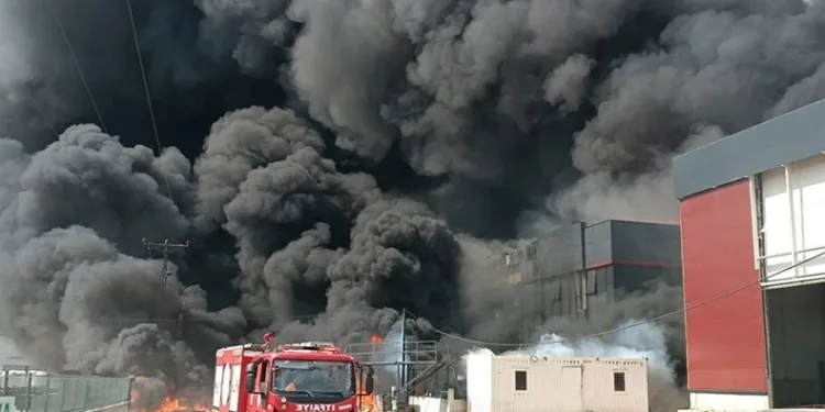 Tekirdağ’da kimya fabrikasında yangın