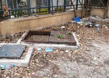 Hırsız şüphelisi 5. kattan su kuyusuna atladı