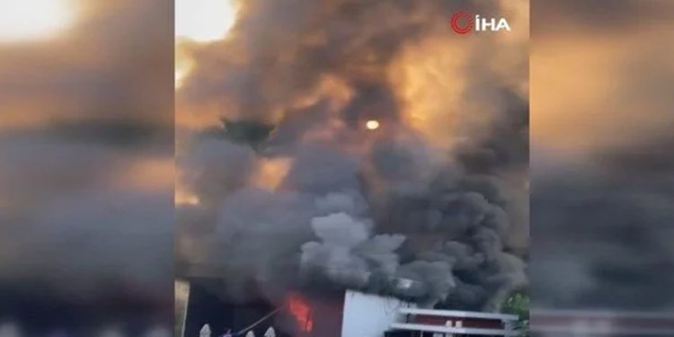 Marmaris’te otel yangını