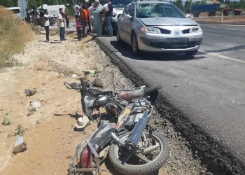 Konya’da otomobil ile motosiklet çarpıştı