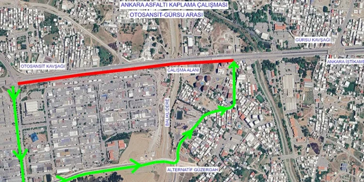 Büyükşehir’den Bursa – Ankara yolunda trafik düzenlemesi