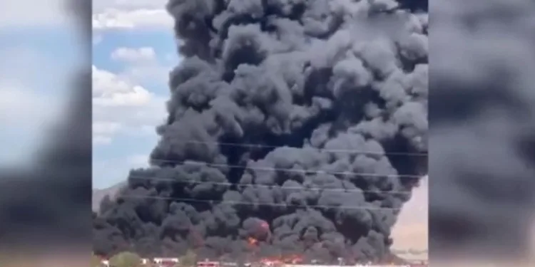 ABD’de plastik fabrikasında yangın