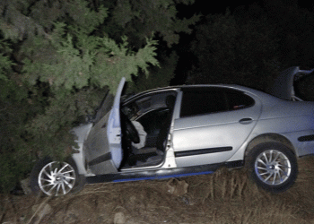 Tarlaya düşmekten son anda kurtuldu