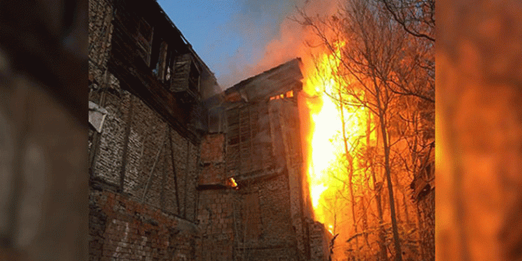 Başkentte yangın paniği