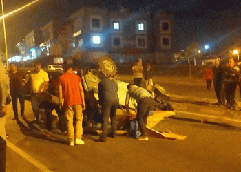 Patpat devrildi: 1 yaralı