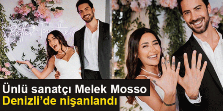 Melek Mosso, manken sevgilisiyle nişanlandı