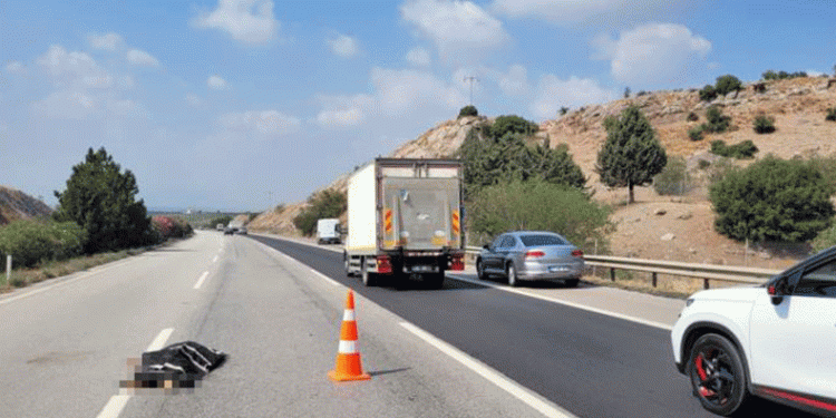 Otoyola giren yaşlı kadına araç çarptı