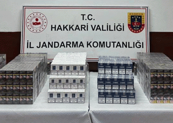 Hakkari’de binlerce paket sigara ele geçirildi