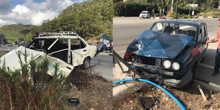 Fethiye’de trafik kazası: 2 yaralı
