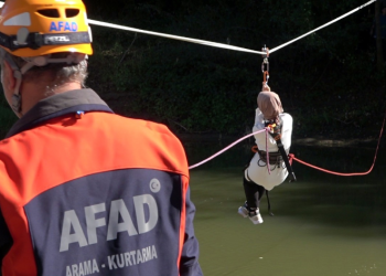 Bartın’da nefesleri kesen sel tatbikatı