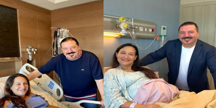 Kızının doğum anını perdeye yansıttı