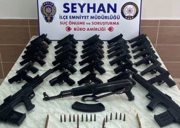 55 ruhsatsız silah ele geçirildi