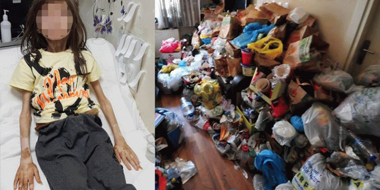 Çöp evde bulunan çocuğun teyzesi yargılanıyor