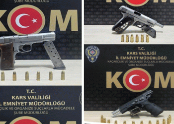 Kars’ta 9 silah ele geçirildi