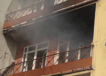 Kullanılmayan binada yangın çıktı