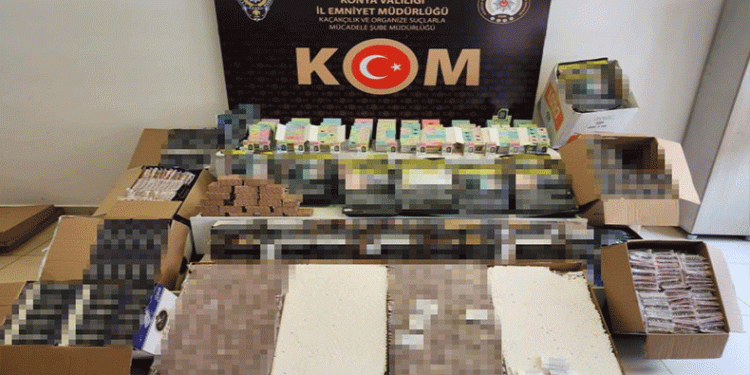 Konya’da kaçakçılık operasyonu: 11 gözaltı