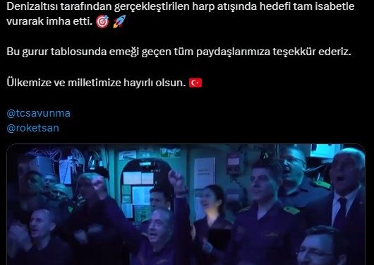 Milli torpido ‘AKYA’ hedefi 12’den vurdu