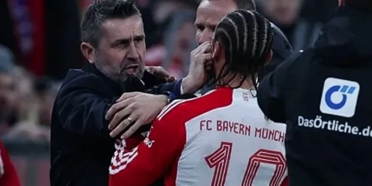 Bjelica’dan skandal hareket! Sane’ye tokat attı