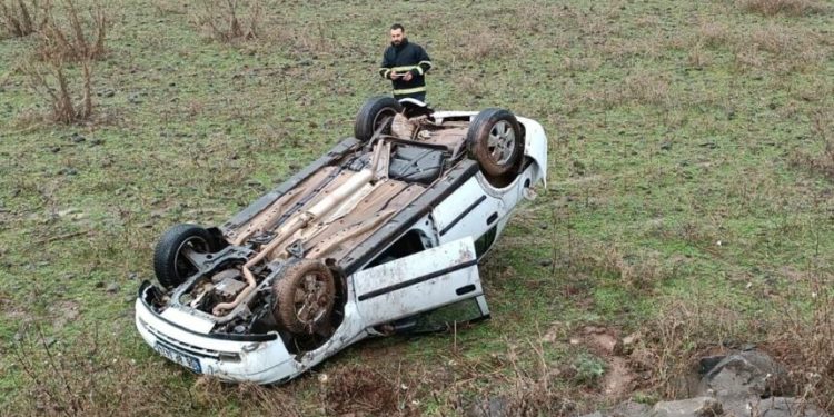 Dolu yağışı beraberinde kazaları getirdi
