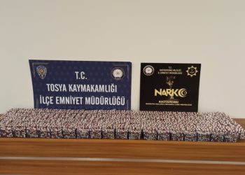 Kastamonu’da binlerce sentetik ecza hapı ele geçirildi:2 gözaltı