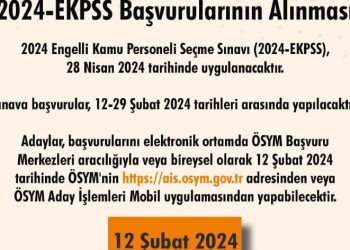 2024 EKPSS başvuruları başladı