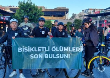 Bisiklet grubundan Sessiz Sürüş eylemi