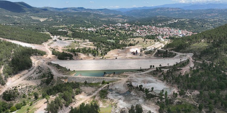 Kocadere Göleti’nde çalışmalar sürüyor