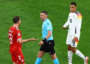 Almanya Danimarka maçı 35. Dakikada durduruldu