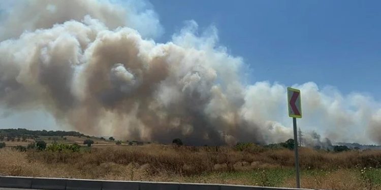 Bursa’da kampüse sıçrayan yangın kontrol altına alındı
