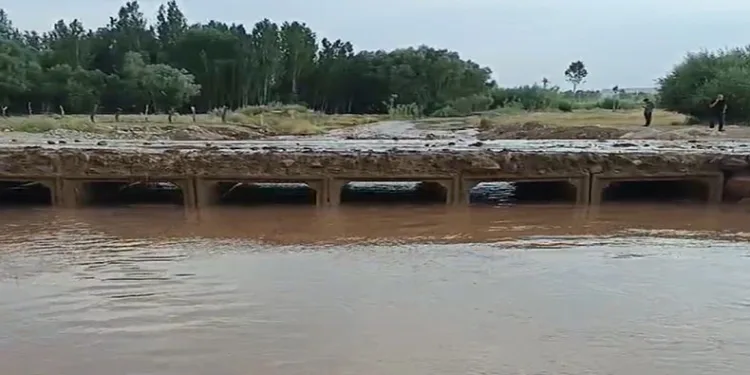 Başkale’de sağanak ve dolu sonrası sel meydana geldi