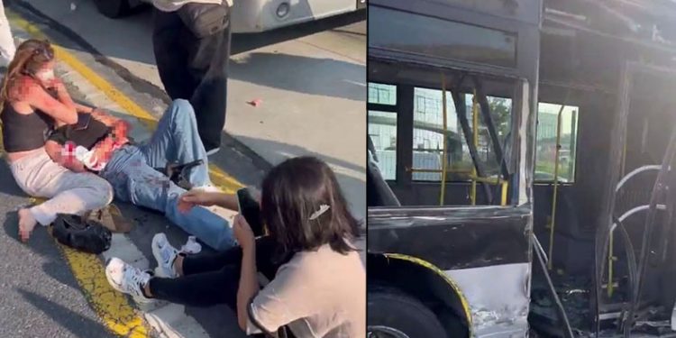 Küçükçekmece’de metrobüs kazası: 1 ölü, 2’si ağır 38 yaralı
