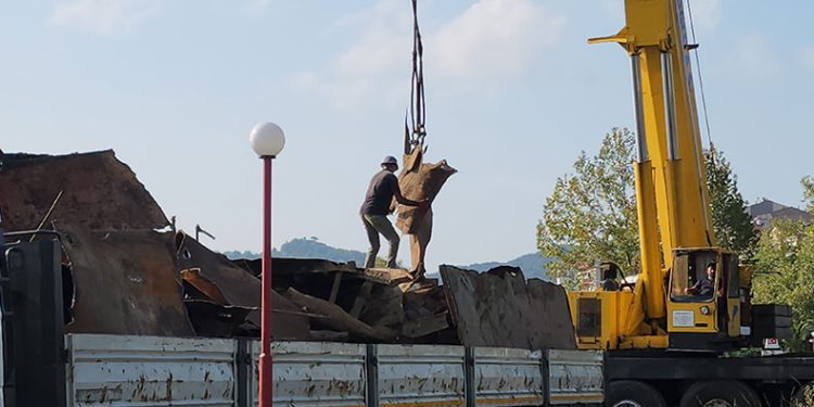 Pallada Gemisi’nin söküm işlemleri tamamlandı