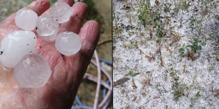 Karabük’te ceviz büyüklüğünde dolu yağdı
