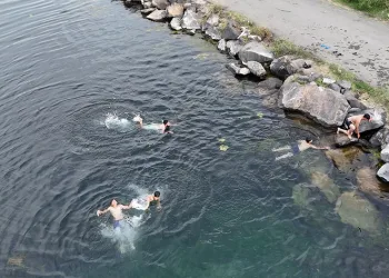 Serinlemek isteyenler soluğu Karasu Çayı’nda alıyorlar