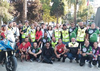 Mudanya’da motosikletlilerden ’30 Ağustos” korteji